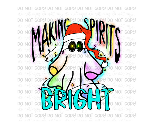 Making Spirits Bright-Ready to Press Transfer