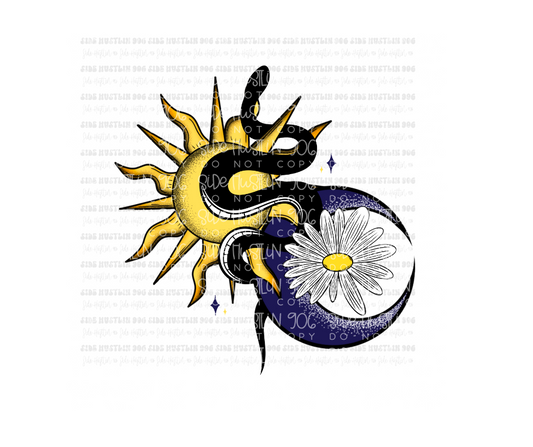 Snake Sun Moon-Ready to Press Transfer