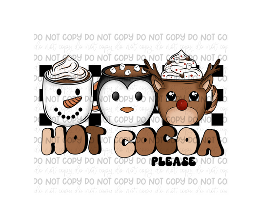 Hot Cocoa Please-Ready to Press Transfer