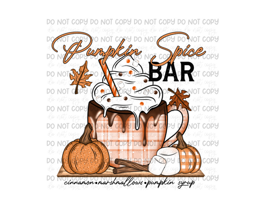 Pumpkin Spice Bar-Ready to Press Transfer