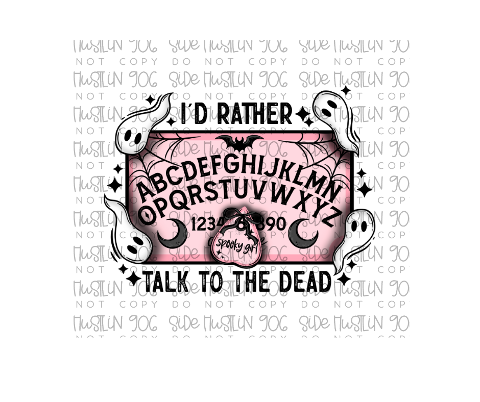 Talk to the Dead black-Ready to Press Transfer