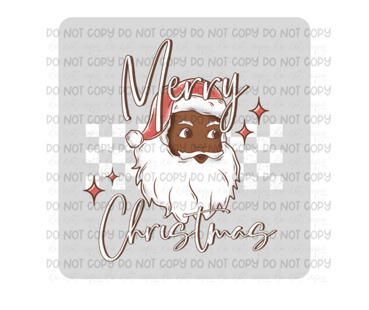 Merry Christmas white accents 2-Ready to Press Transfer