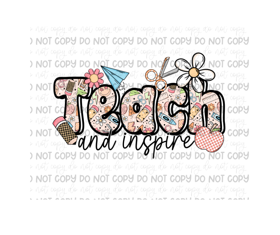 Teach Inspire-Ready to Press Transfer