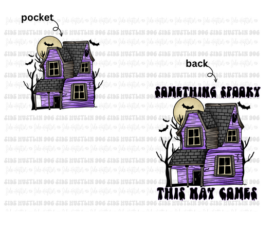 Purple Haunted House-Ready to Press Transfer