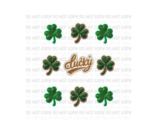 Lucky shamrocks-Ready to Press Transfer