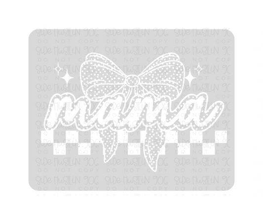 Mama Bow White-Ready to Press Transfer