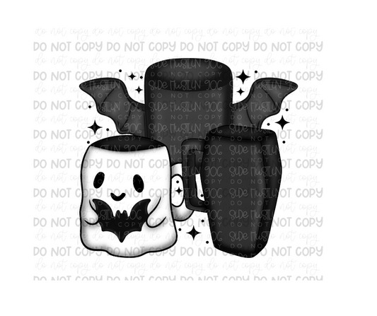 Halloween Mugs black-Ready to Press Transfer