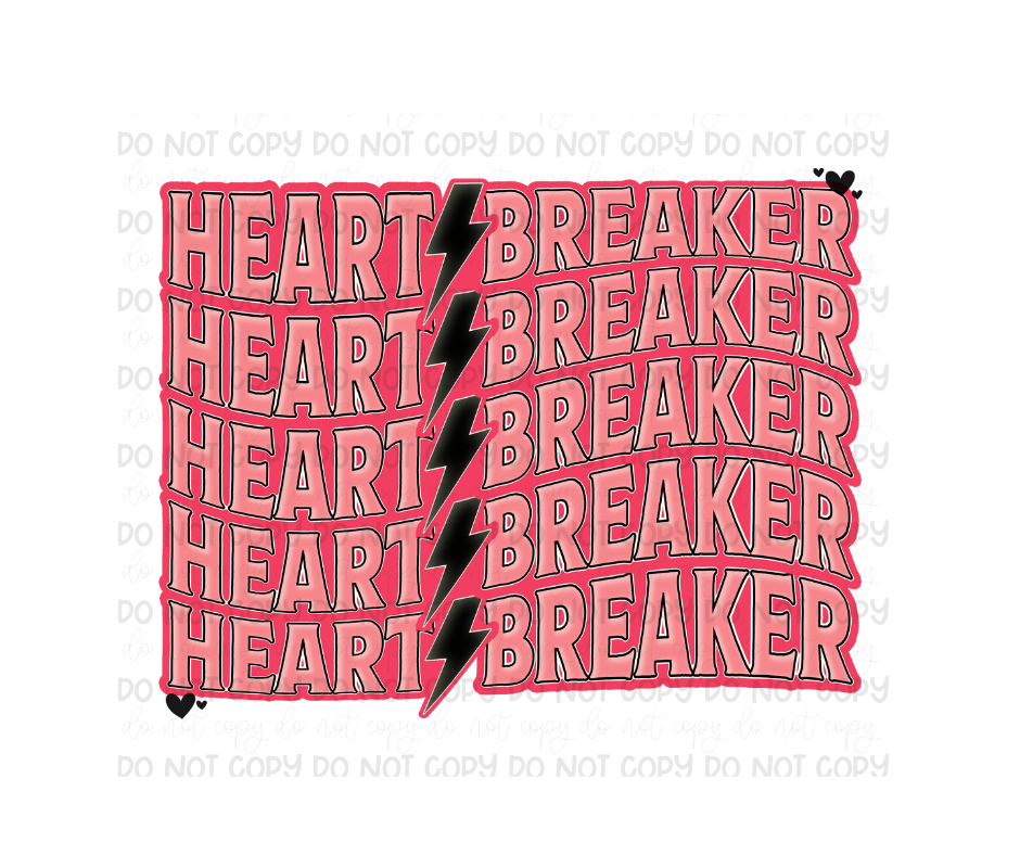 Heartbreaker red-Ready to Press Transfer