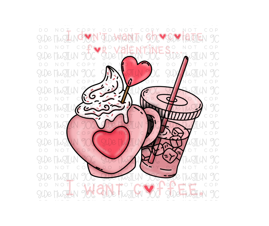 Coffee pink-Ready to Press Transfer