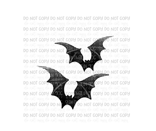 Halftone Bats-Ready to Press Transfer