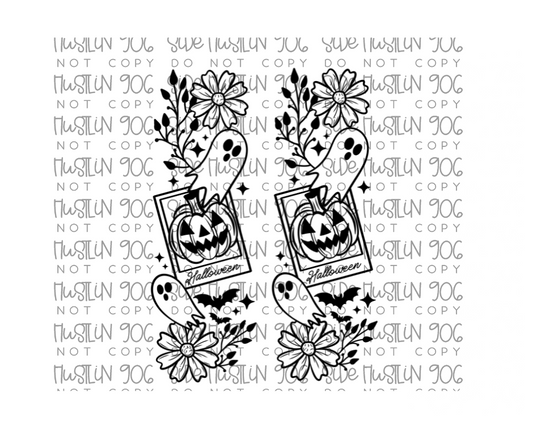 Halloween Card Single Color Sleeve -Ready to Press Transfer