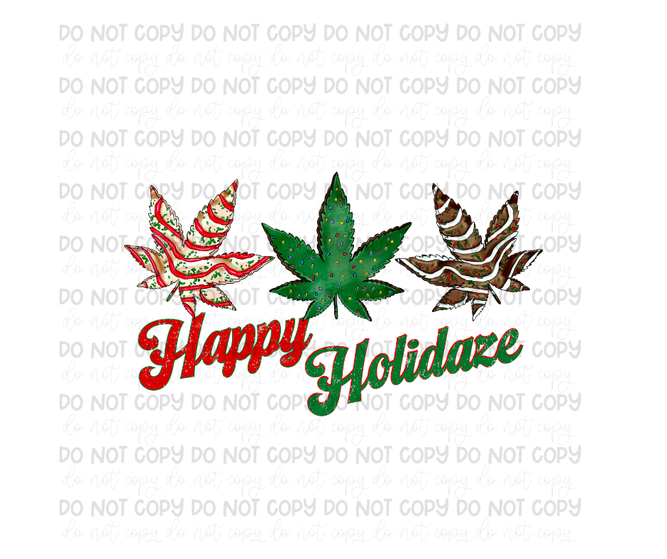 Happy Holidaze-Ready to Press Transfer