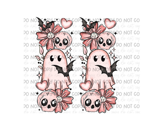 Valentines Day Ghost Sleeves-Ready to Press Transfer