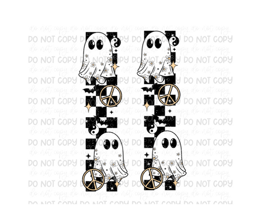 Daisy Checker Ghost SLEEVES-Ready to Press Transfer