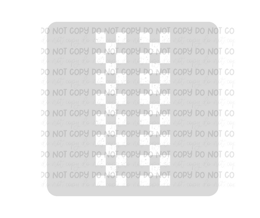 Checker white Sleeves-Ready to Press Transfer