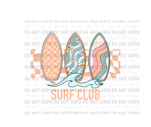 Surf Club-Ready to Press Transfer