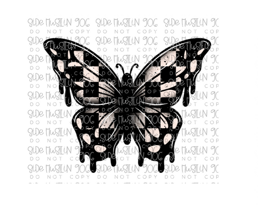 Sticks and Stones butterfly-Ready to Press Transfer