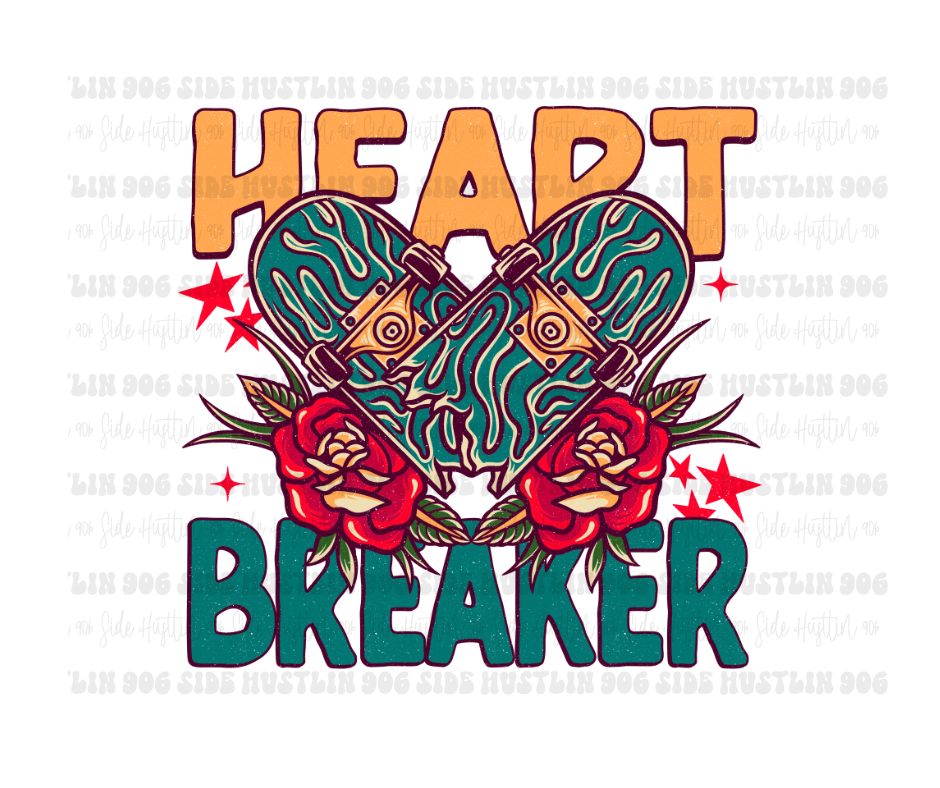 Heart Breaker-Ready to Press Transfer