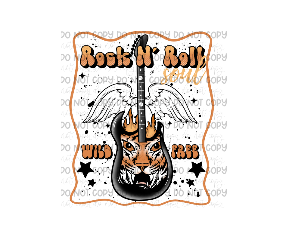 Rock & Roll black-Ready to Press Transfer