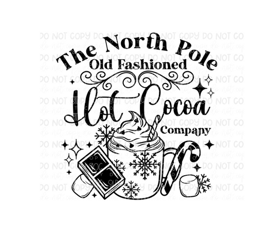 North Pole Hot Cocoa-Ready to Press Transfer