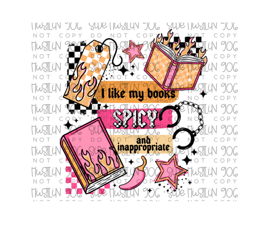 I like My Books Spicy-Ready to Press Transfer