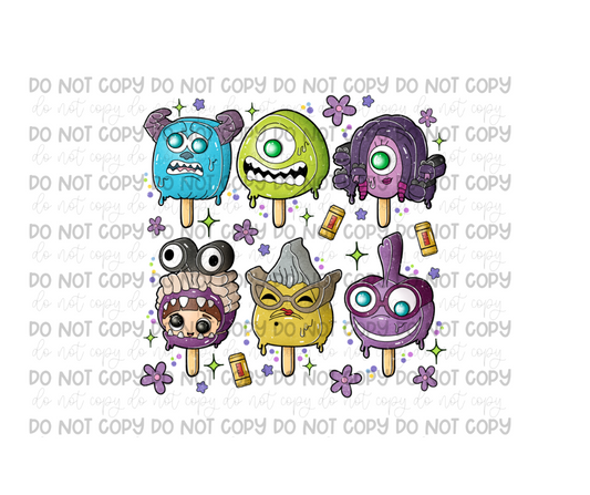 Monsters Pops-Ready to Press Transfer