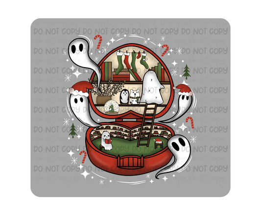 Pocket ghost book white-Ready to Press Transfer