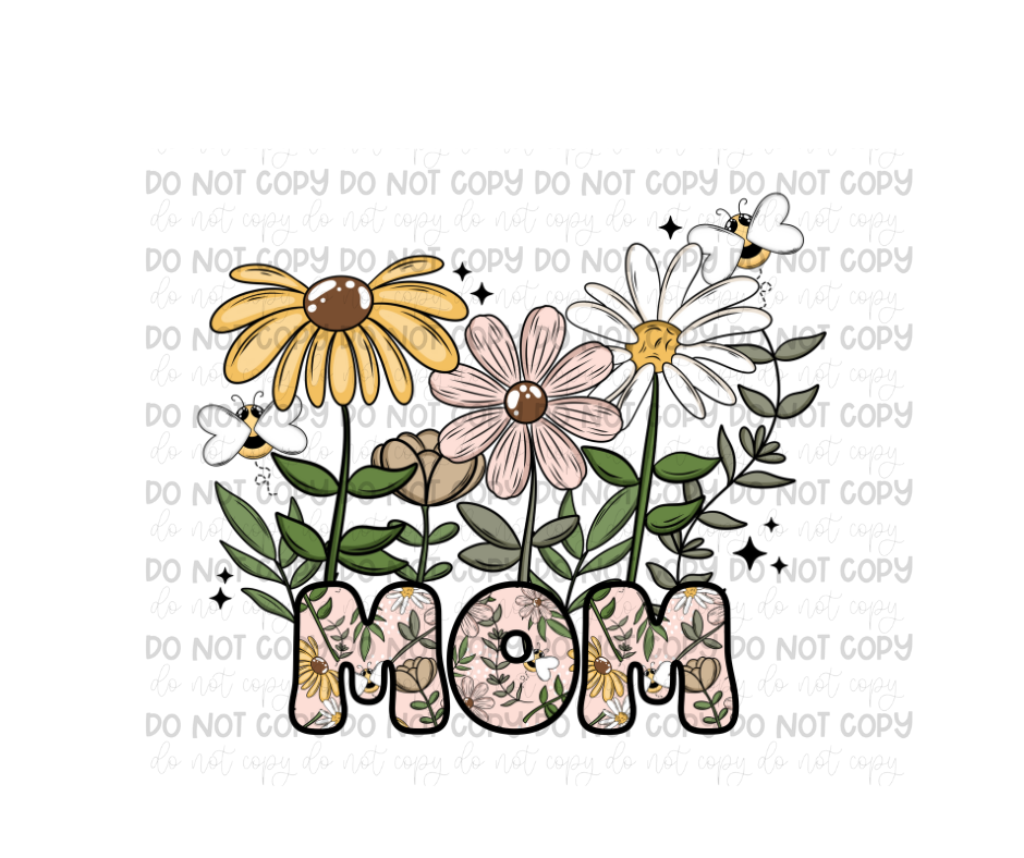 Mom Floral-Ready to Press Transfer