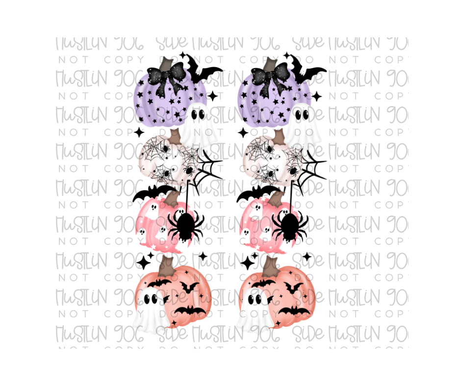 Spooky Pumpkins Sleeve-Ready to Press Transfer