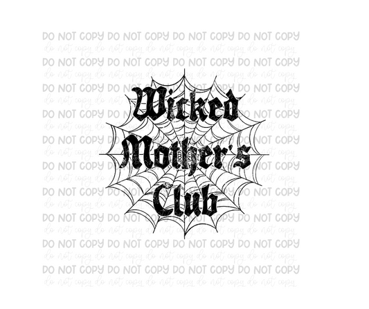 Wicked Mother's Club web black-Ready to Press Transfer