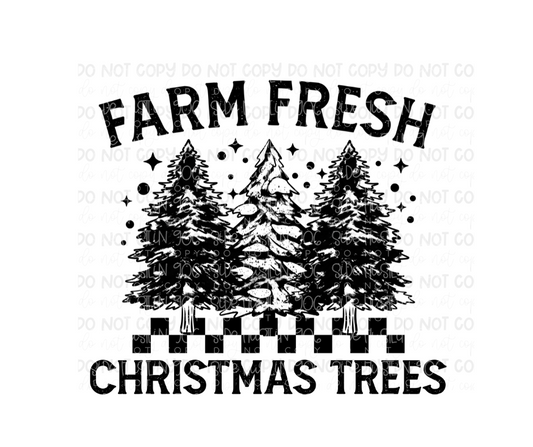 Farm Fresh Christmas Trees-Ready to Press Transfer