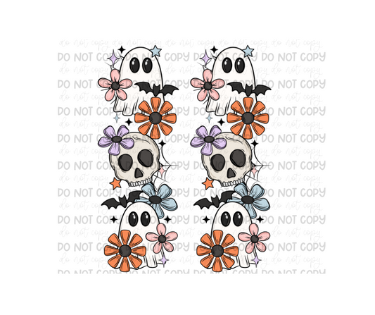 Spooky Florals SLEEVES-Ready to Press Transfer