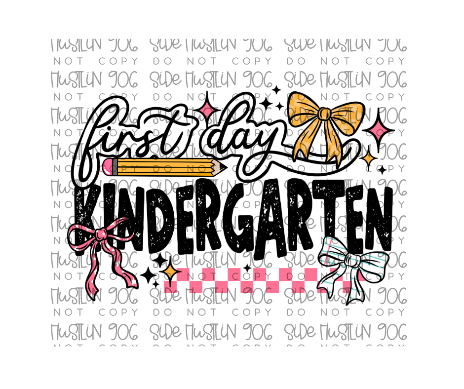 First Day Kindergarten-Ready to Press Transfer