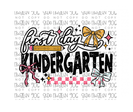 First Day Kindergarten-Ready to Press Transfer