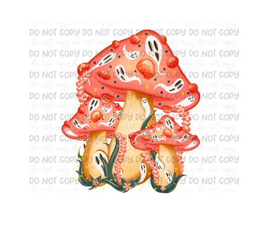 Ghost Mushroom-Ready to Press Transfer