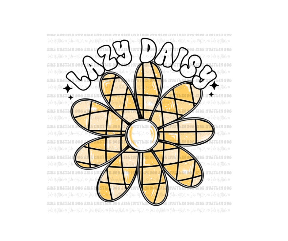 Lazy Daisy-Ready to Press Transfer