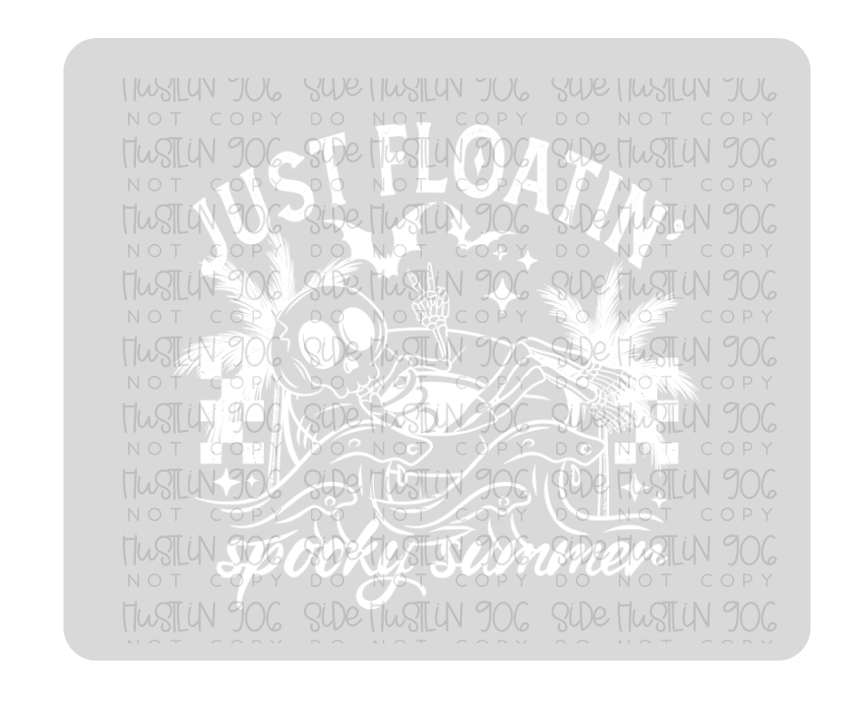 Just Floatin Single Color-Ready to Press Transfer