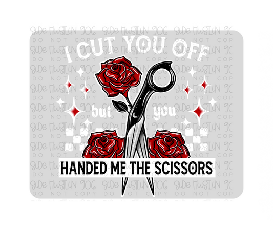 Cut You off White-Ready to Press Transfer