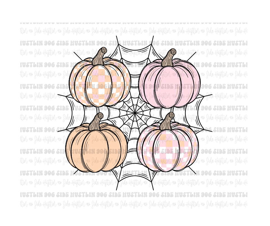 Pumpkin Grid-Ready to Press Transfer