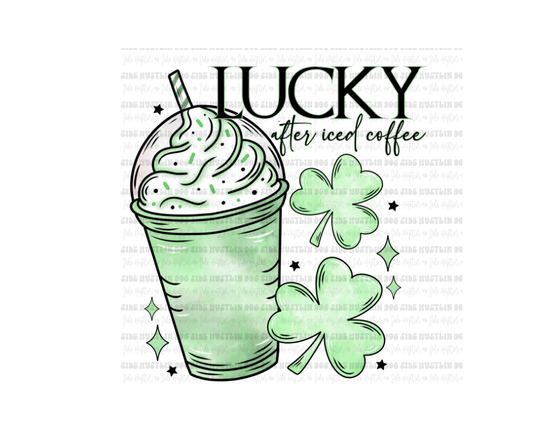 Lucky Coffee-Ready to Press Transfer