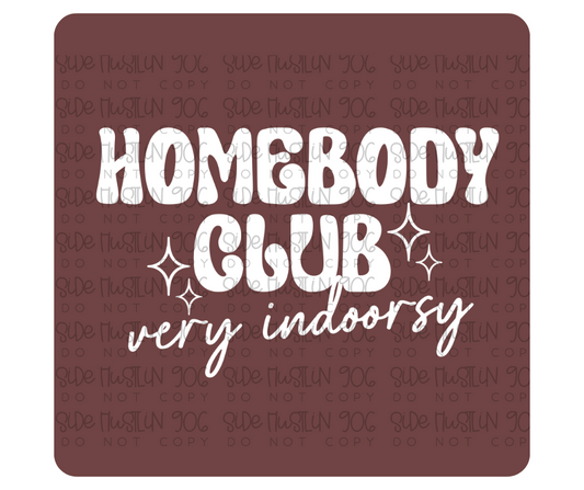 Homebody Club white-Ready to Press Transfer