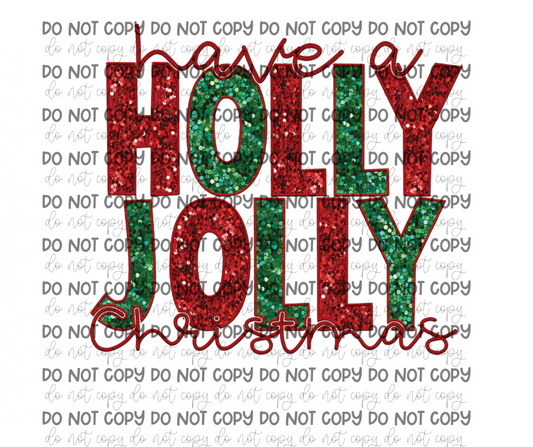 Holly Jolly Christmas-Ready to Press Transfer