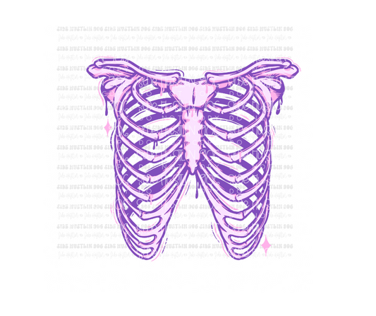 Purple Ribcage-Ready to Press Transfer