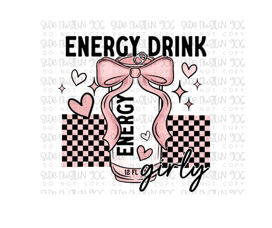 Energy Drink Girly-Ready to Press Transfer