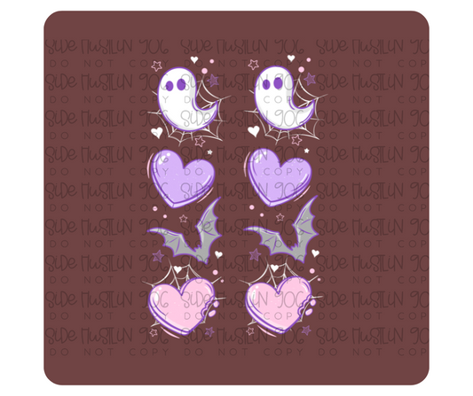 Spooky Hearts Sleeves-Ready to Press Transfer