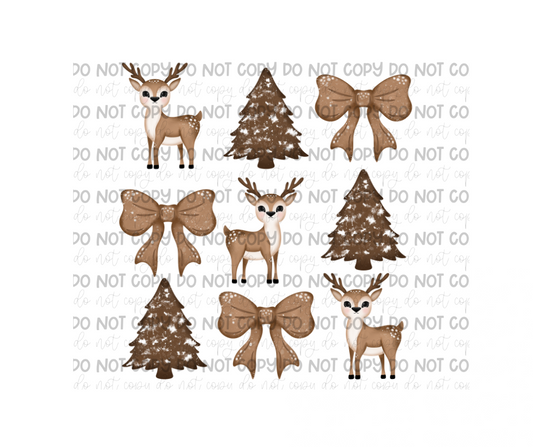 Deer Grid-Ready to Press Transfer