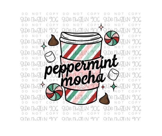 Peppermint Mocha-Ready to Press Transfer
