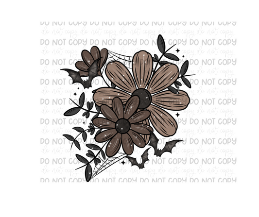 Spooky floral-Ready to Press Transfer