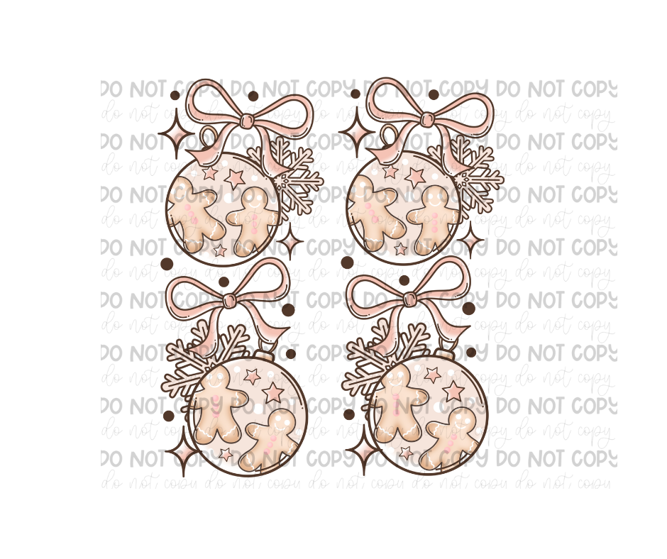 Boho Bows & Snowflakes SLEEVES-Ready to Press Transfer