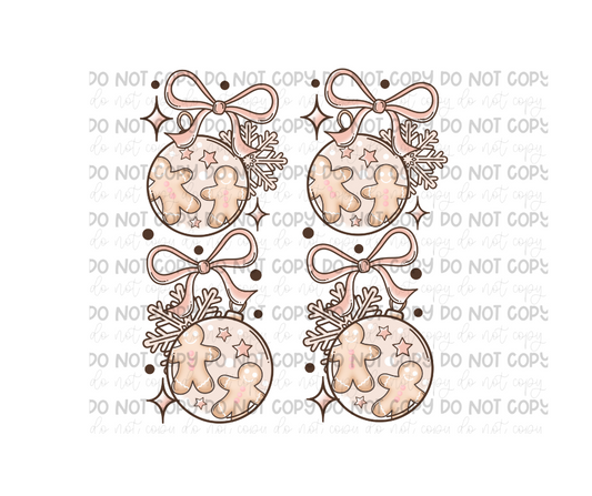 Boho Bows & Snowflakes SLEEVES-Ready to Press Transfer